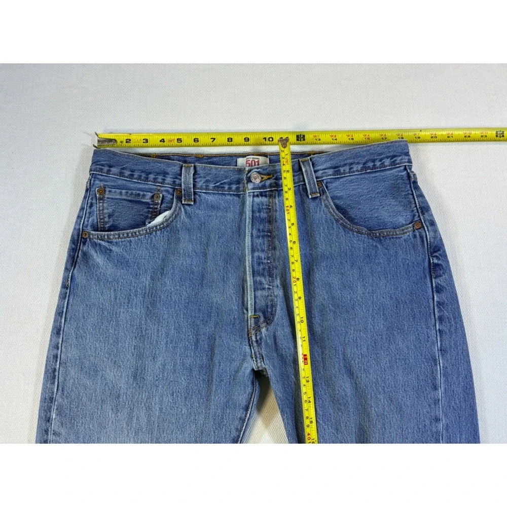 Vintage Levis 501 Original Straight Leg Blue Jeans Mens 38x30 Button Fly Medium‎